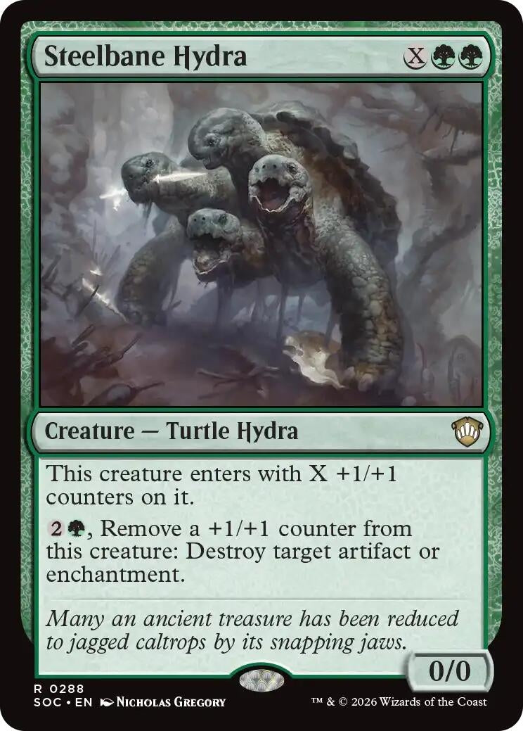 Image for Steelbane Hydra (288) (Commander: Secrets of Strixhaven) - Magic: The Gathering