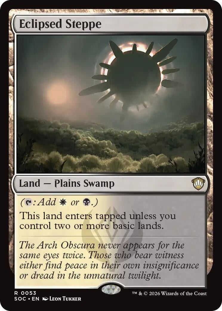 Image for Eclipsed Steppe (53) (Commander: Secrets of Strixhaven) - Magic: The Gathering