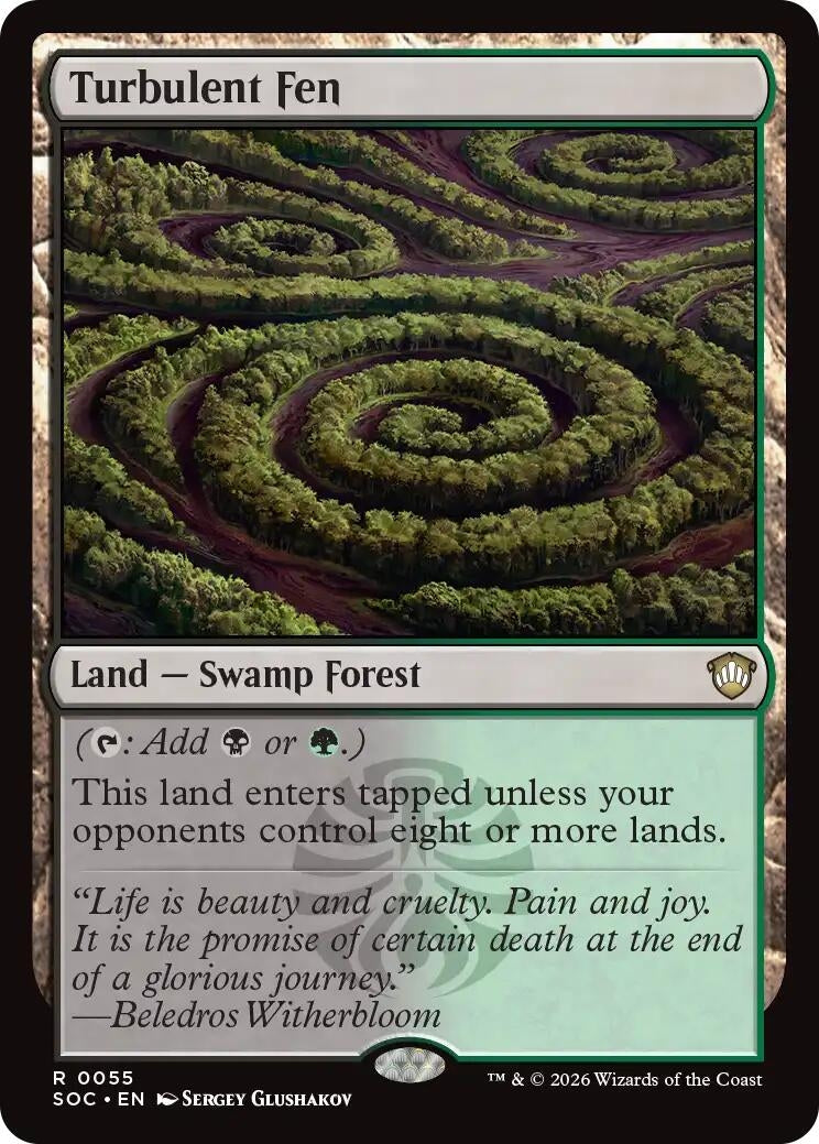 Image for Turbulent Fen (55) (Commander: Secrets of Strixhaven) - Magic: The Gathering