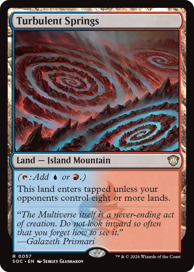 Image for Turbulent Springs (57) (Commander: Secrets of Strixhaven) - Magic: The Gathering