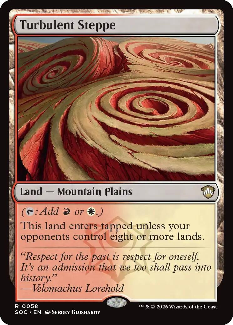 Image for Turbulent Steppe (58) (Commander: Secrets of Strixhaven) - Magic: The Gathering