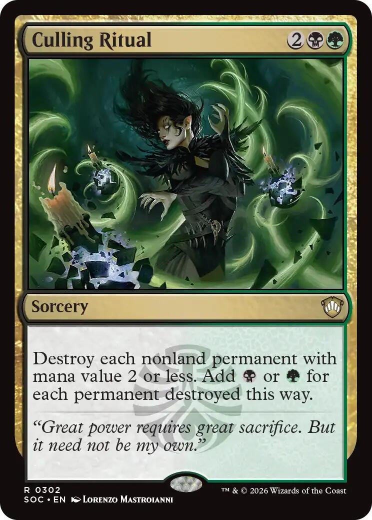 Image for Culling Ritual (302) (Commander: Secrets of Strixhaven) - Magic: The Gathering