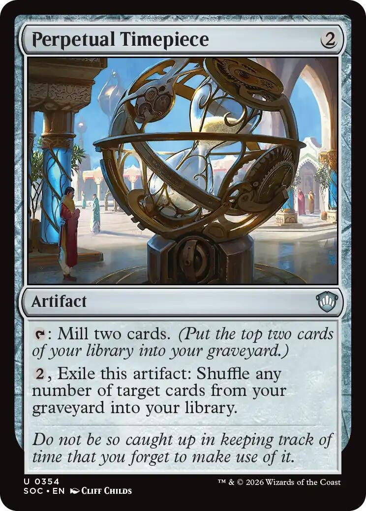 Image for Perpetual Timepiece (354) (Commander: Secrets of Strixhaven) - Magic: The Gathering
