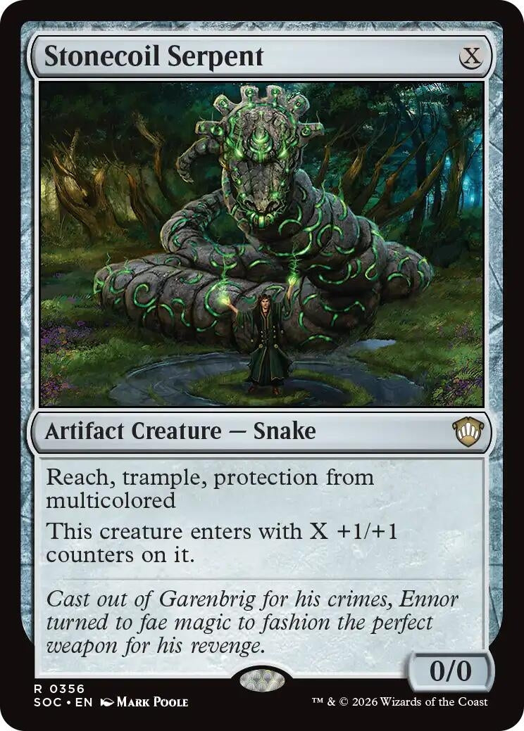 Image for Stonecoil Serpent (356) (Commander: Secrets of Strixhaven) - Magic: The Gathering