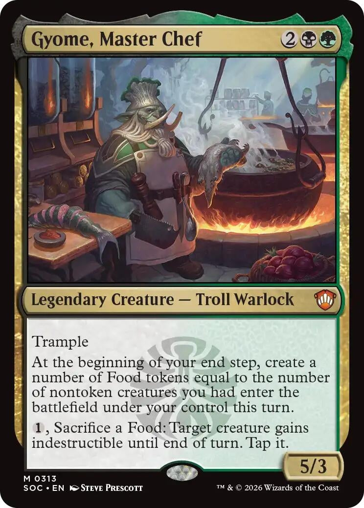 Image for Gyome, Master Chef (313) (Commander: Secrets of Strixhaven) - Magic: The Gathering