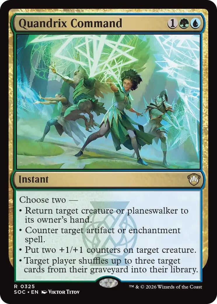 Image for Quandrix Command (325) (Commander: Secrets of Strixhaven) - Magic: The Gathering