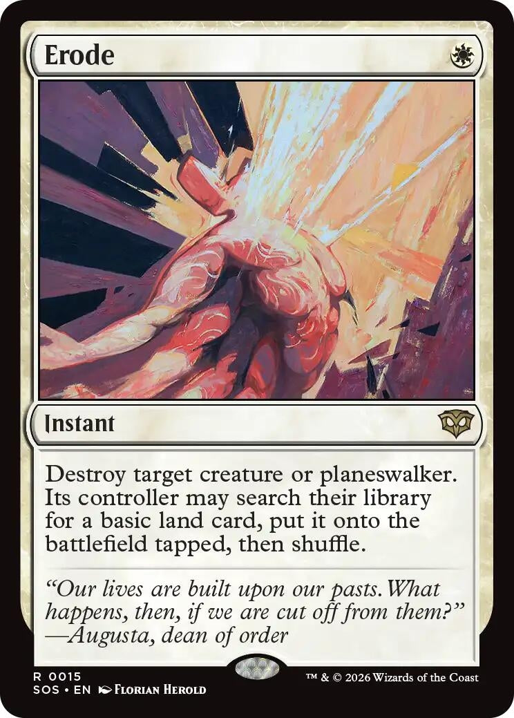Image for Erode (15) (Foil) (Secrets of Strixhaven) - Magic: The Gathering