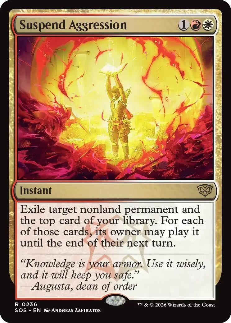 Image for Suspend Aggression (236) (Foil) (Secrets of Strixhaven) - Magic: The Gathering
