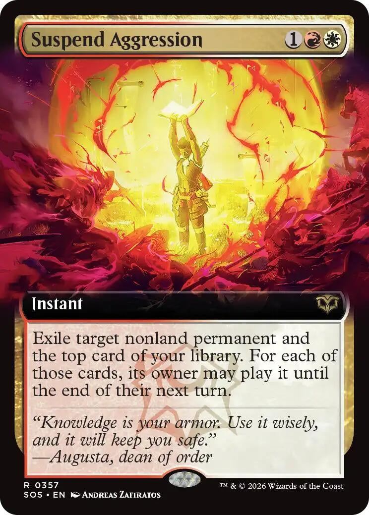 Image for Suspend Aggression (Extended Art) (357) (Secrets of Strixhaven) - Magic: The Gathering