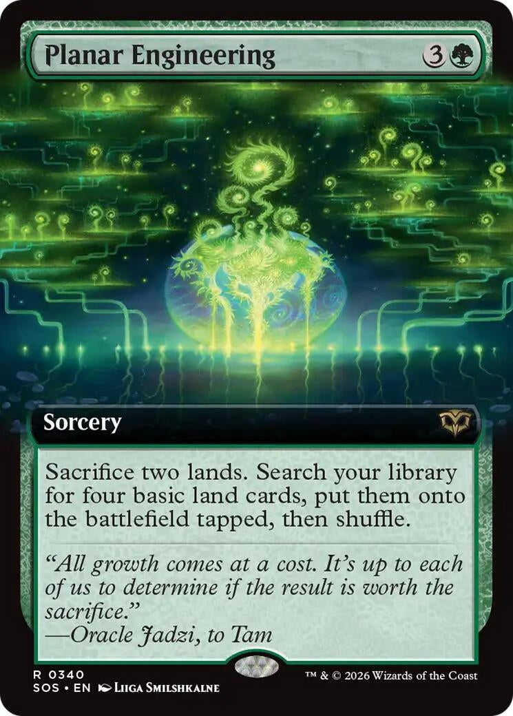 Image for Planar Engineering (Extended Art) (340) (Foil) (Secrets of Strixhaven) - Magic: The Gathering