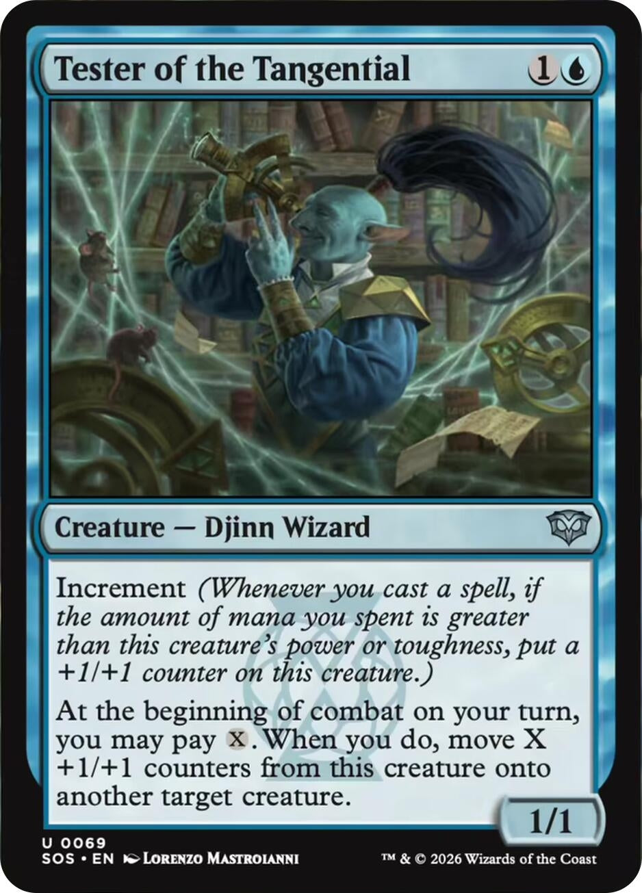 Image for Tester of the Tangential (69) (Foil) (Secrets of Strixhaven) - Magic: The Gathering
