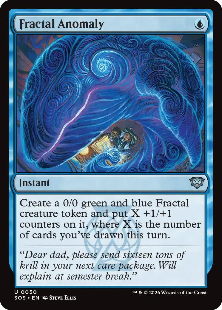 Image for Fractal Anomaly (50) (Foil) (Secrets of Strixhaven) - Magic: The Gathering