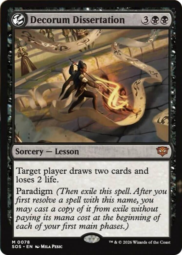 Image for Decorum Dissertation (78) (Foil) (Secrets of Strixhaven) - Magic: The Gathering