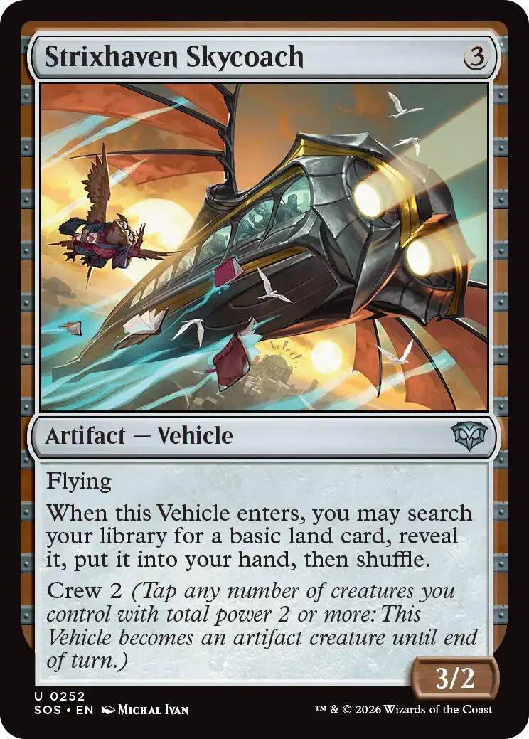 Image for Strixhaven Skycoach (252) (Foil) (Secrets of Strixhaven) - Magic: The Gathering