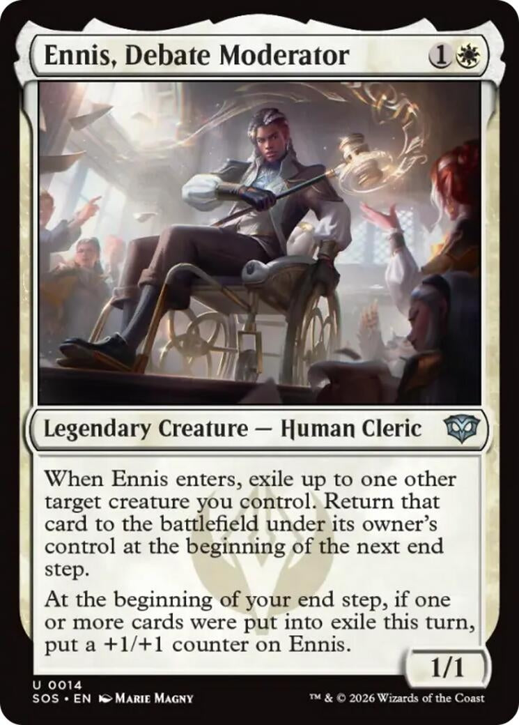 Image for Ennis, Debate Moderator (14) (Foil) (Secrets of Strixhaven) - Magic: The Gathering