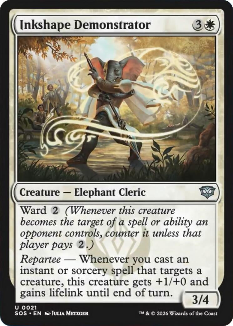 Image for Inkshape Demonstrator (21) (Foil) (Secrets of Strixhaven) - Magic: The Gathering