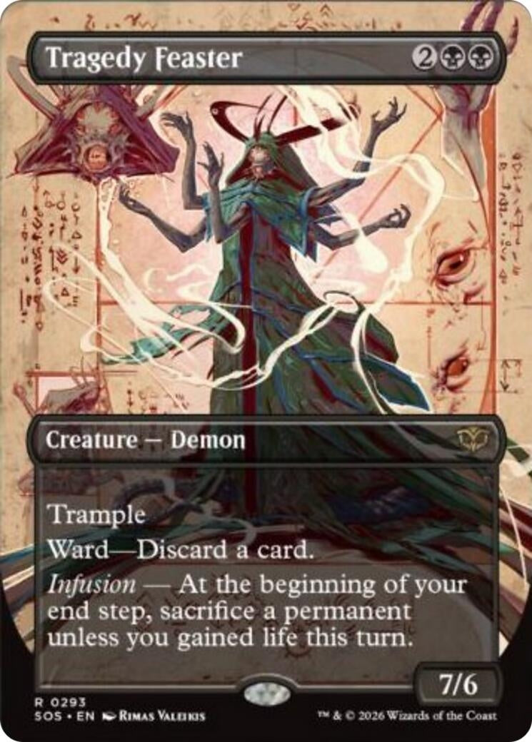 Image for Tragedy Feaster (Borderless) (293) (Foil) (Secrets of Strixhaven) - Magic: The Gathering