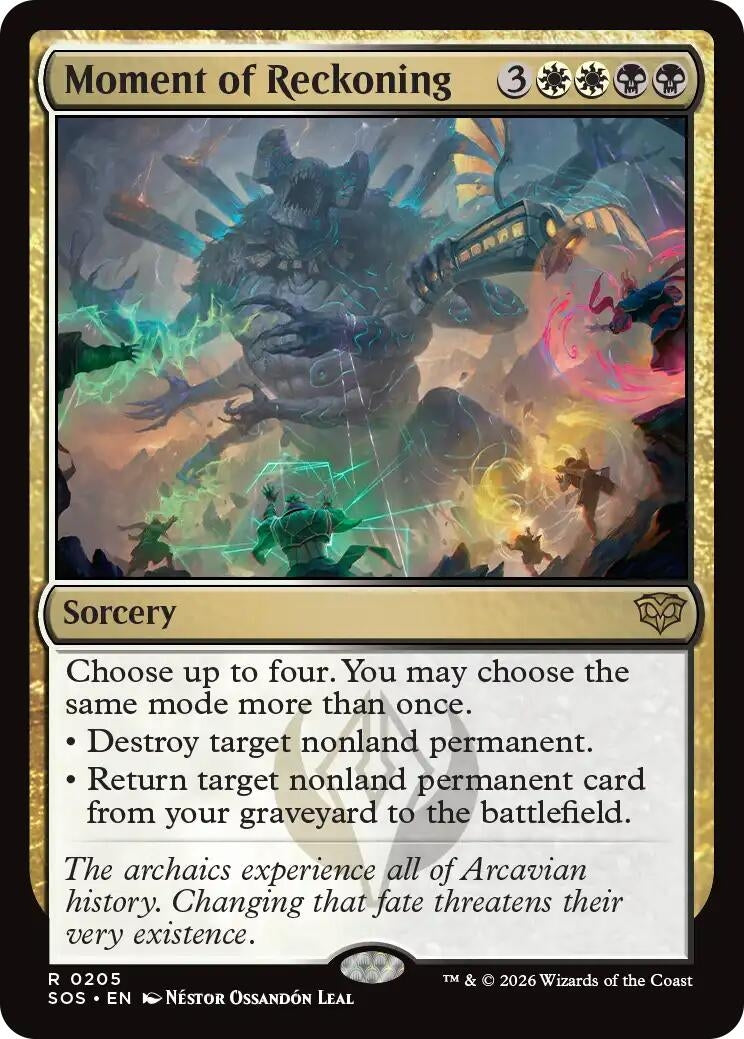 Image for Moment of Reckoning (205) (Foil) (Secrets of Strixhaven) - Magic: The Gathering