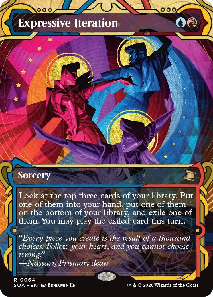 Image for Expressive Iteration (64) (Foil) (Secrets of Strixhaven: Mystical Archive) - Magic: The Gathering