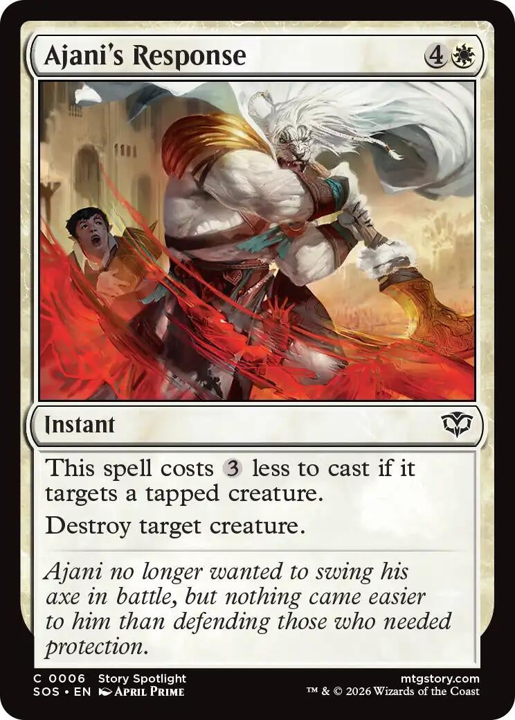 Image for Ajani's Response (6) (Foil) (Secrets of Strixhaven) - Magic: The Gathering