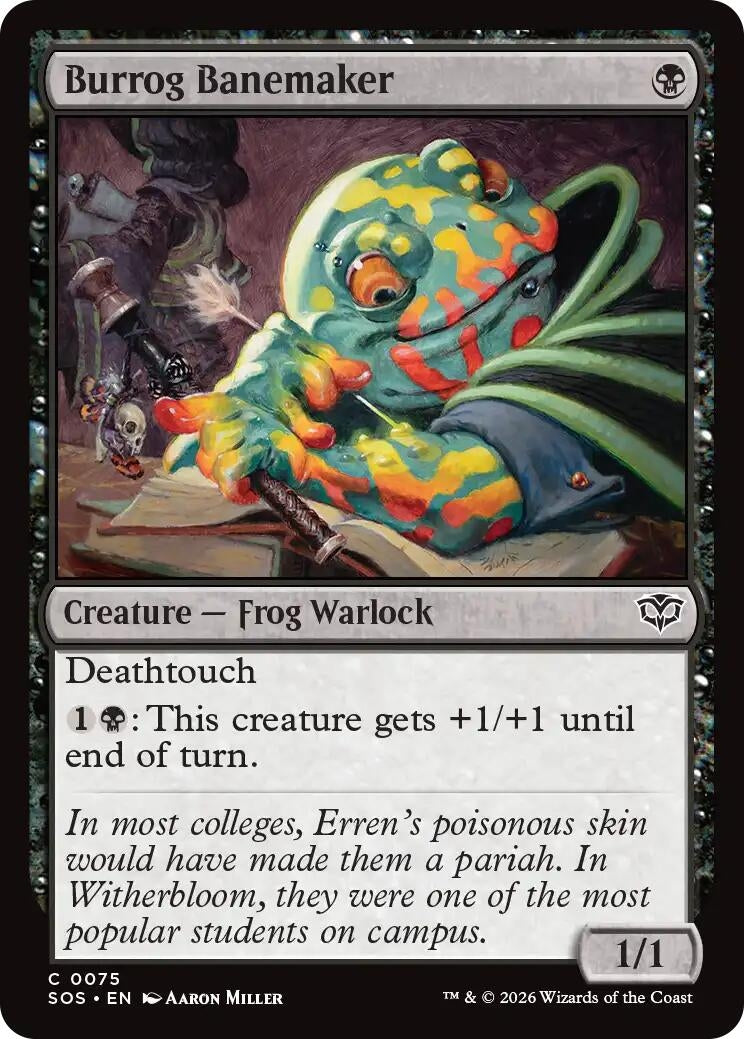 Image for Burrog Banemaker (75) (Foil) (Secrets of Strixhaven) - Magic: The Gathering