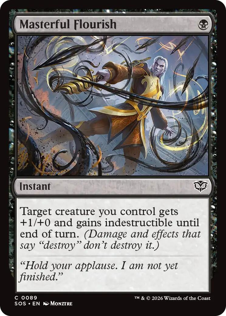 Image for Masterful Flourish (89) (Foil) (Secrets of Strixhaven) - Magic: The Gathering