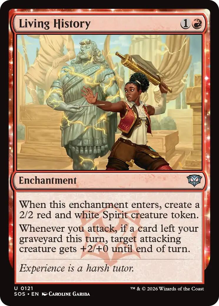 Image for Living History (121) (Foil) (Secrets of Strixhaven) - Magic: The Gathering