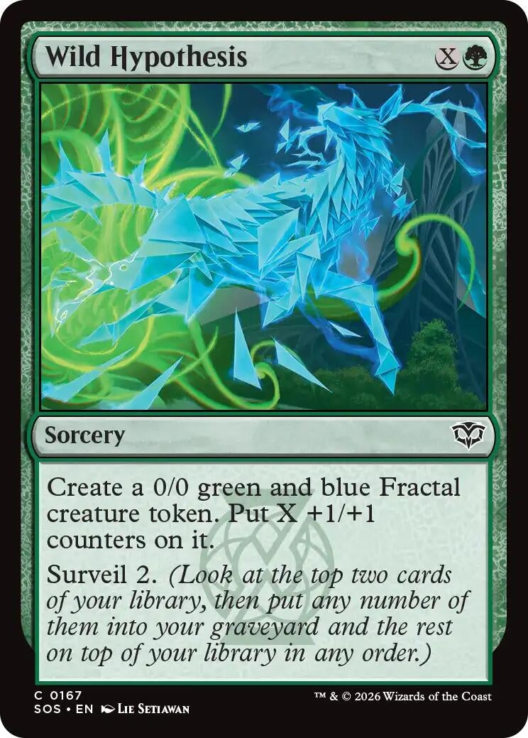 Image for Wild Hypothesis (167) (Foil) (Secrets of Strixhaven) - Magic: The Gathering