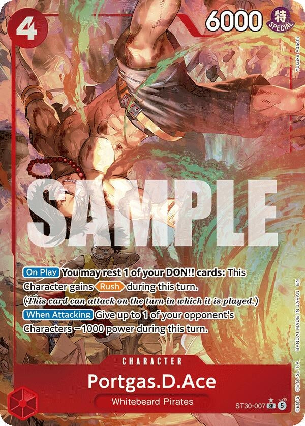 Portgas.D.Ace (007) (Parallel) (ST30-007) (Foil) (Starter Deck EX: Luffy & Ace)