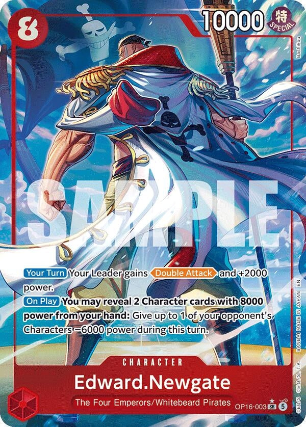 Image for Edward.Newgate (Alternate Art) (OP16-003) (Foil) (The Time of Battle) - One Piece Card Game
