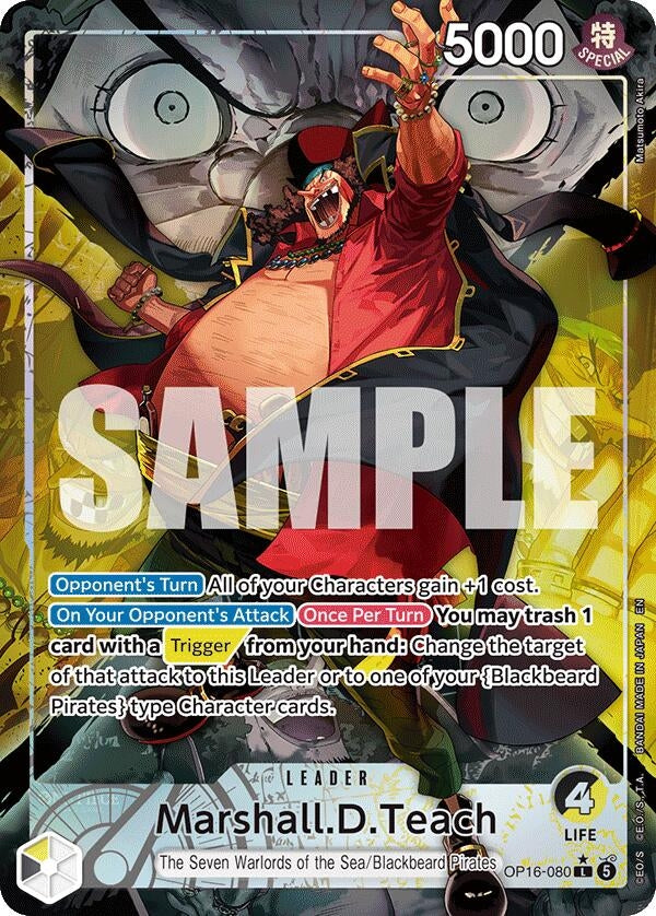 Image for Marshall.D.Teach (080) (Alternate Art) (OP16-080) (Foil) (The Time of Battle) - One Piece Card Game