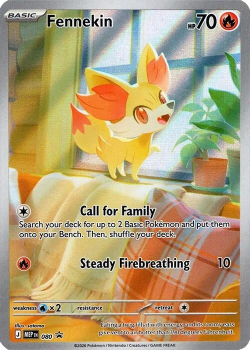 Fennekin - 080 (080) (Holofoil) (ME: Mega Evolution Promo)
