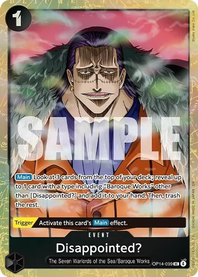 Image for Disappointed? (Premium Card Collection -Best Selection Vol. 6-) (OP14-099) (Foil) (One Piece Promotion Cards) (OP-PR) - One Piece Card Game