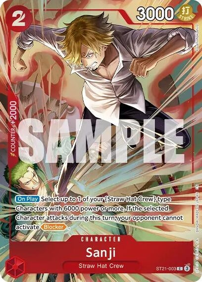 Image for Sanji (Premium Card Collection -Best Selection Vol. 6-) (ST21-003) (Foil) (One Piece Promotion Cards) (OP-PR) - One Piece Card Game