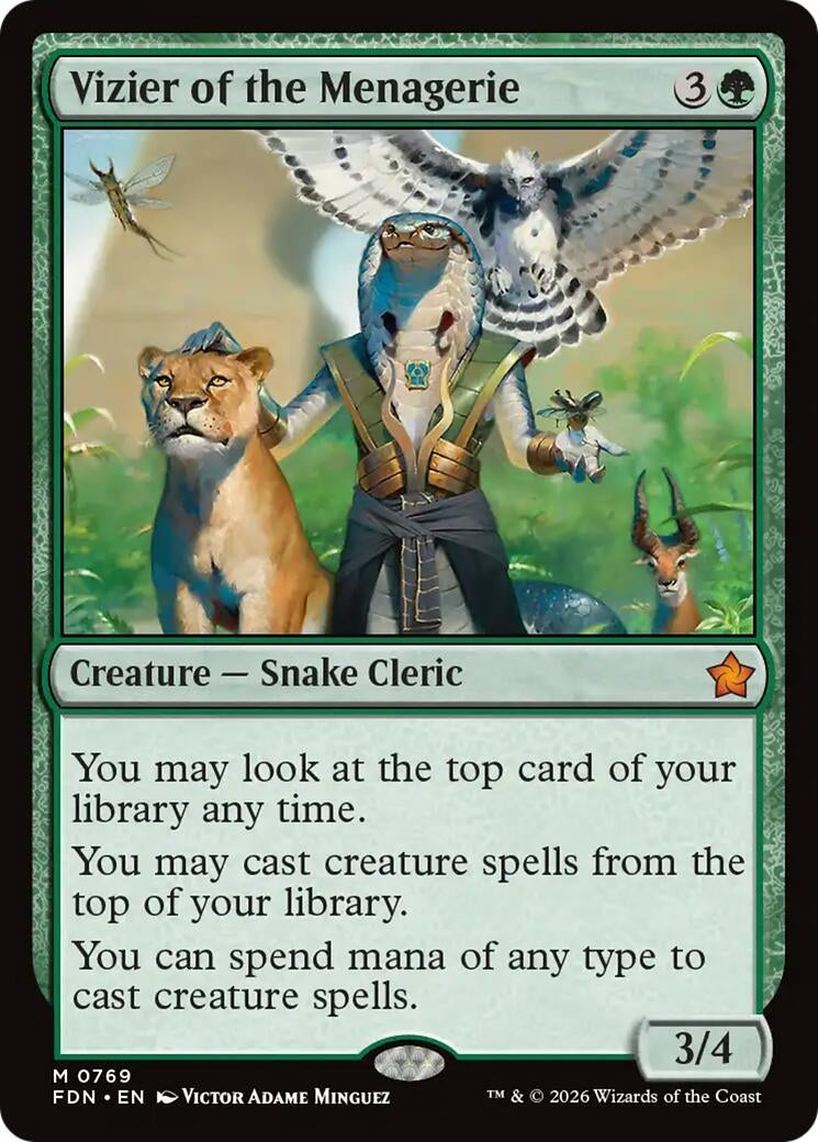 Image for Vizier of the Menagerie (0769) (769) (Foundations) - Magic: The Gathering