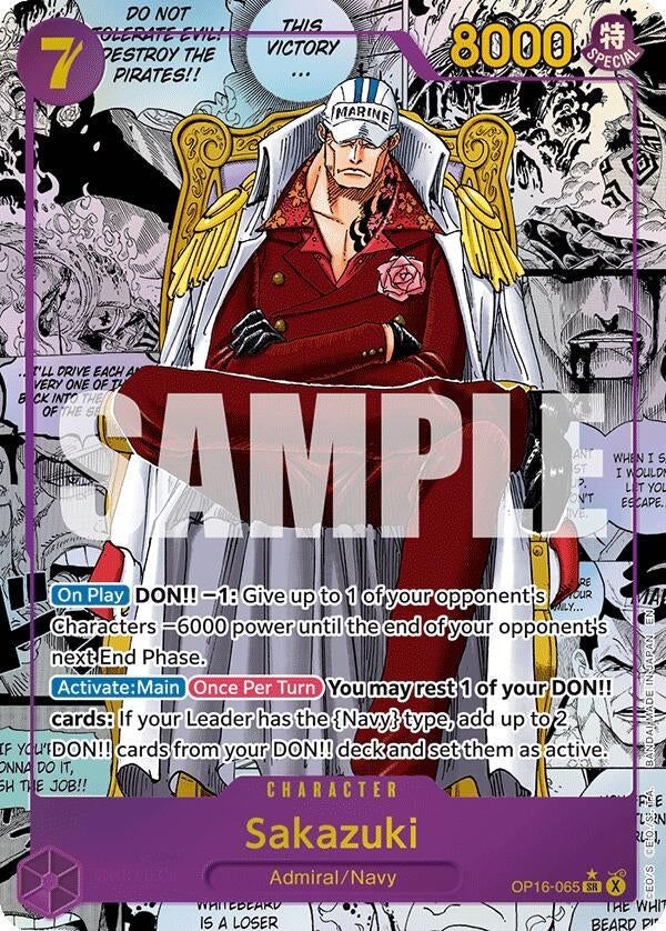 Image for Sakazuki (Manga) (OP16-065) (Foil) (The Time of Battle) - One Piece Card Game