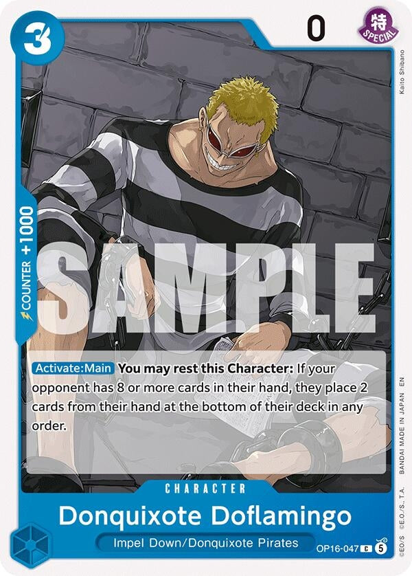 Image for Donquixote Doflamingo (047) (OP16-047) (The Time of Battle) - One Piece Card Game