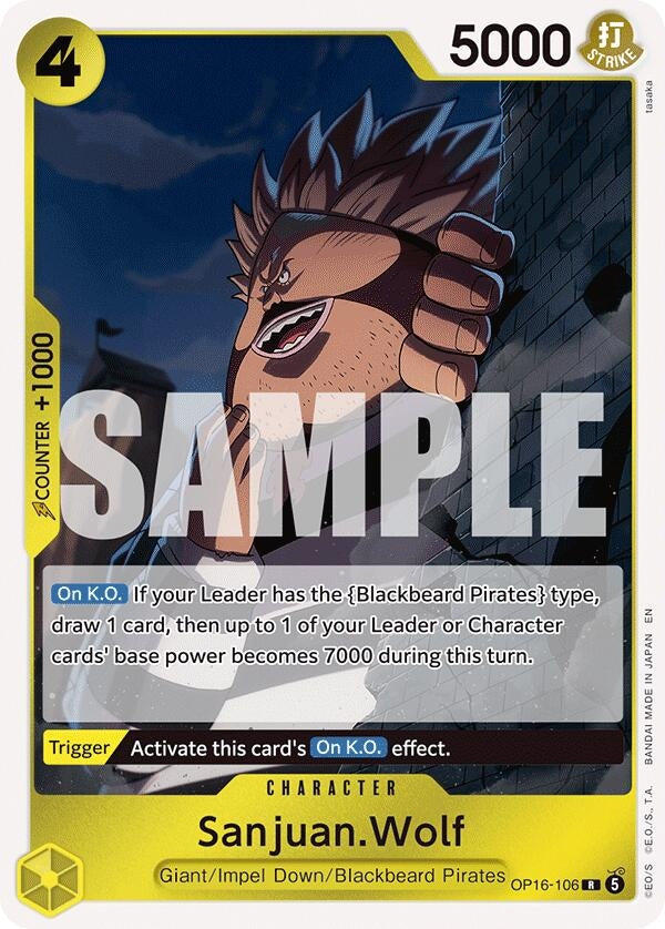 Image for Sanjuan.Wolf (OP16-106) (Foil) (The Time of Battle) - One Piece Card Game