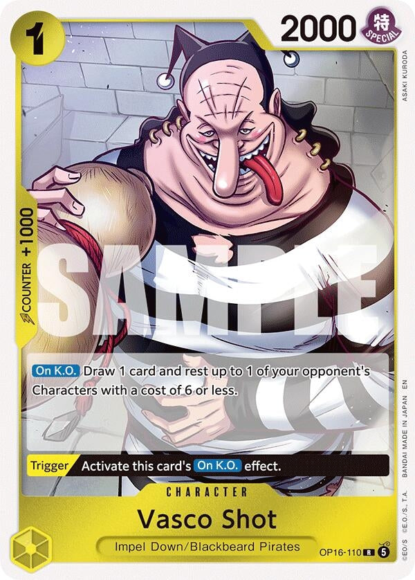 Image for Vasco Shot (OP16-110) (Foil) (The Time of Battle) - One Piece Card Game