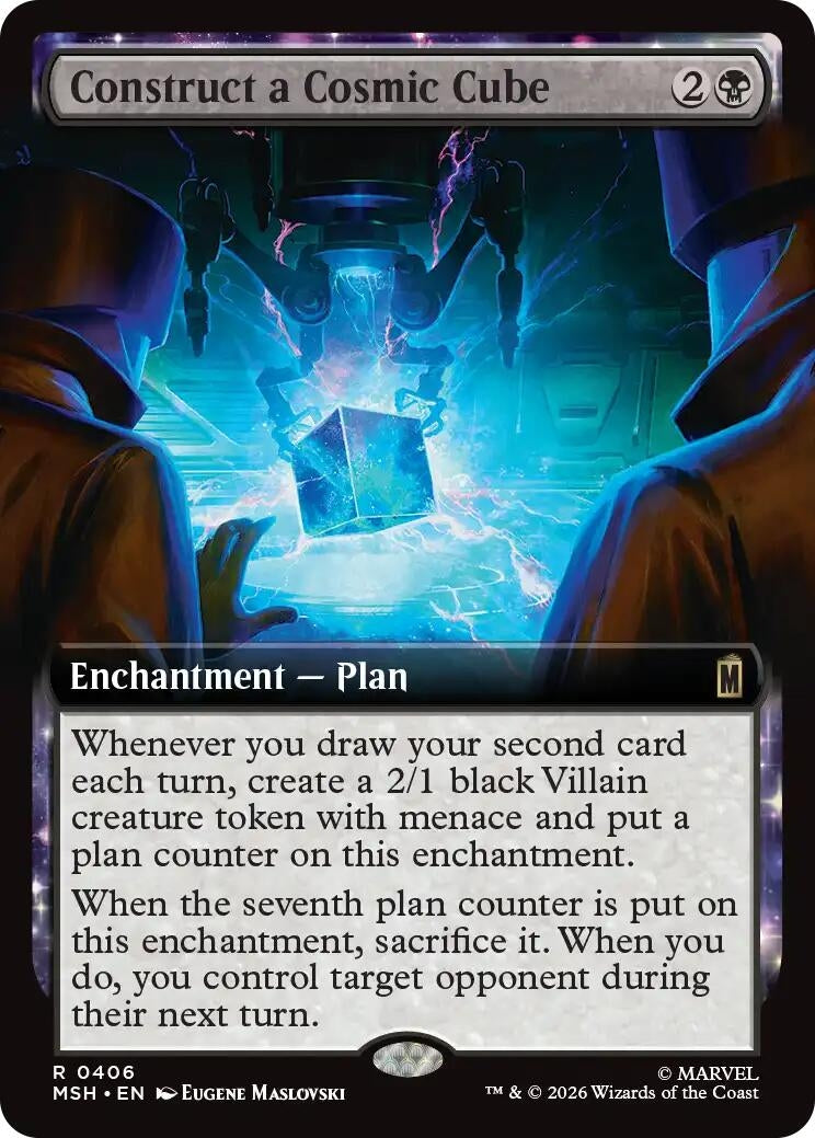 Construct a Cosmic Cube (Extended Art) (406) (Foil) (Marvel Super Heroes)