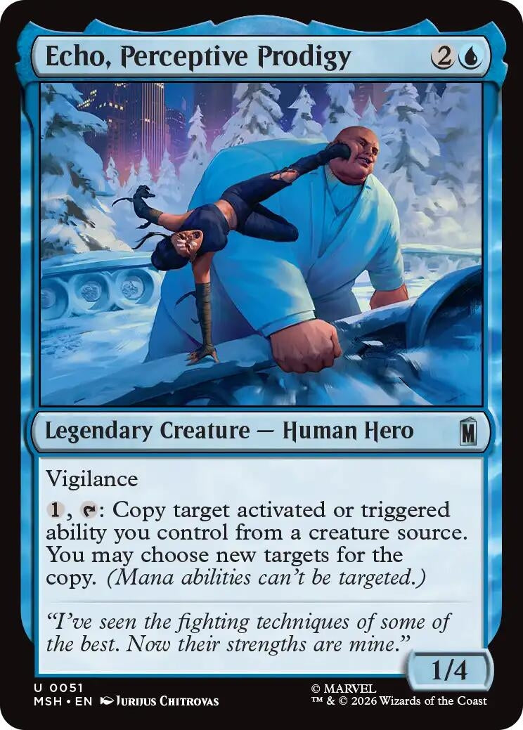 Echo, Perceptive Prodigy (51) (Foil) (Marvel Super Heroes)