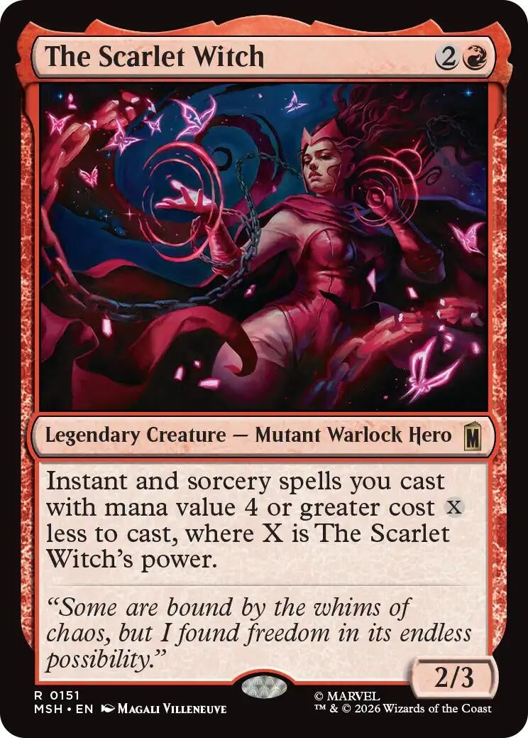 Image for The Scarlet Witch (151) (Marvel Super Heroes) (MSH) - Magic: The Gathering