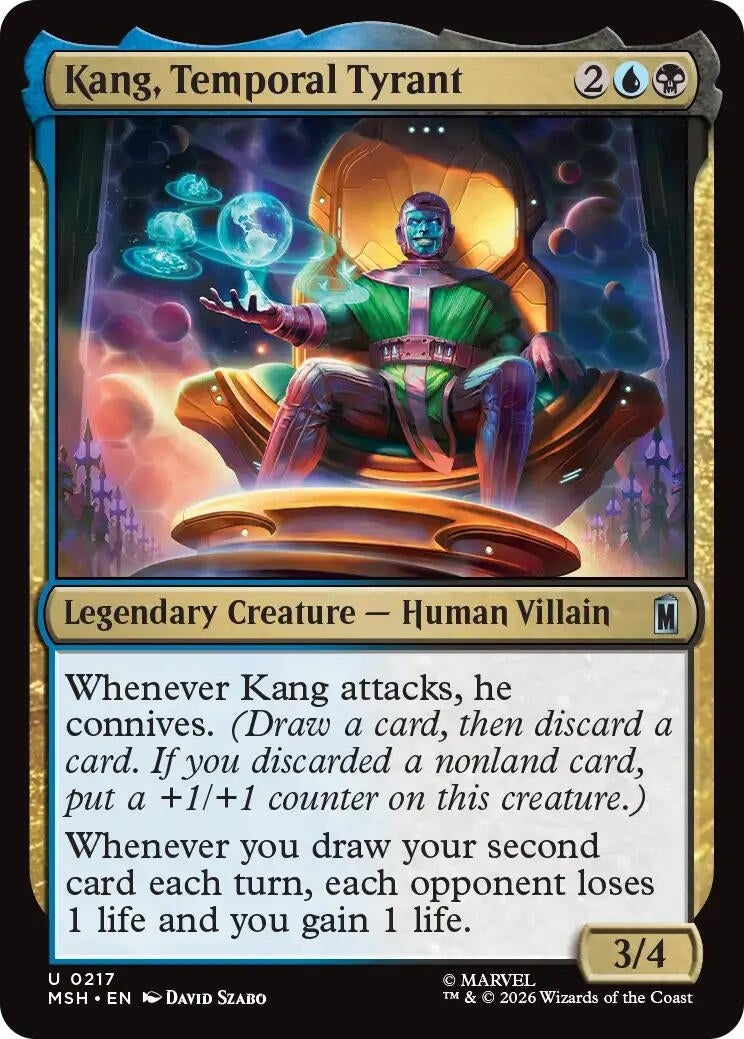 Image for Kang, Temporal Tyrant (217) (Foil) (Marvel Super Heroes) (MSH) - Magic: The Gathering