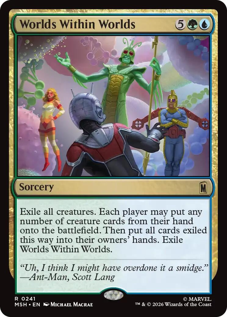 Image for Worlds Within Worlds (241) (Foil) (Marvel Super Heroes) (MSH) - Magic: The Gathering