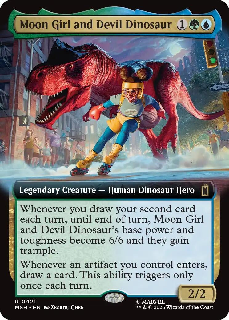 Image for Moon Girl and Devil Dinosaur (Extended Art) (421) (Marvel Super Heroes) (MSH) - Magic: The Gathering
