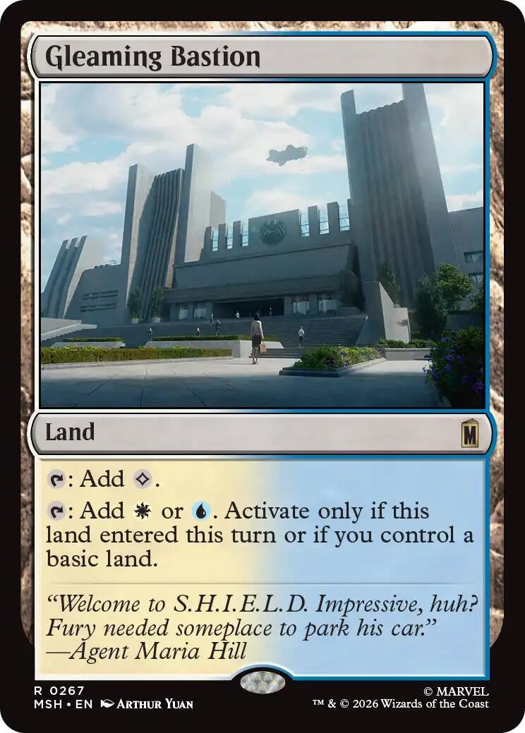 Image for Gleaming Bastion (267) (Marvel Super Heroes) (MSH) - Magic: The Gathering