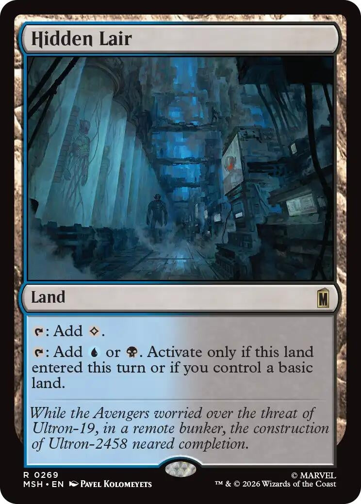 Image for Hidden Lair (269) (Foil) (Marvel Super Heroes) (MSH) - Magic: The Gathering