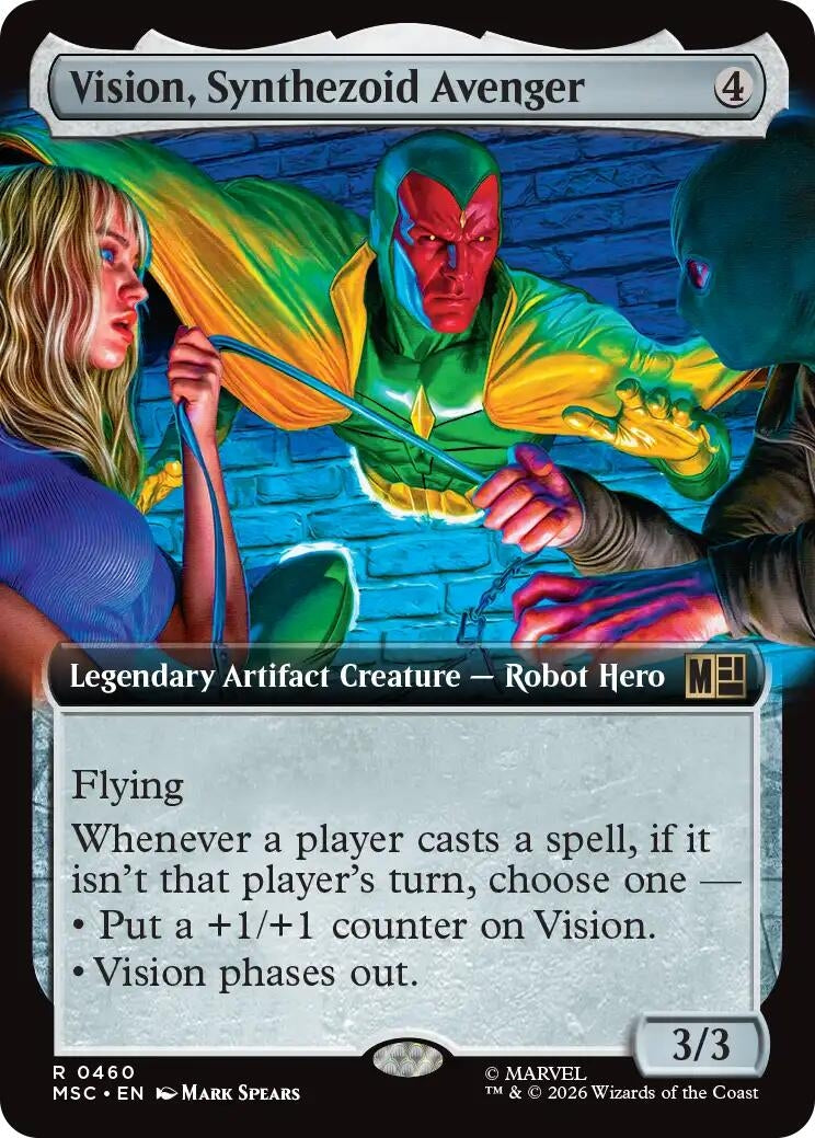 Image for Vision, Synthezoid Avenger (Extended Art) (460) (Commander: Marvel Super Heroes) (MSC) - Magic: The Gathering