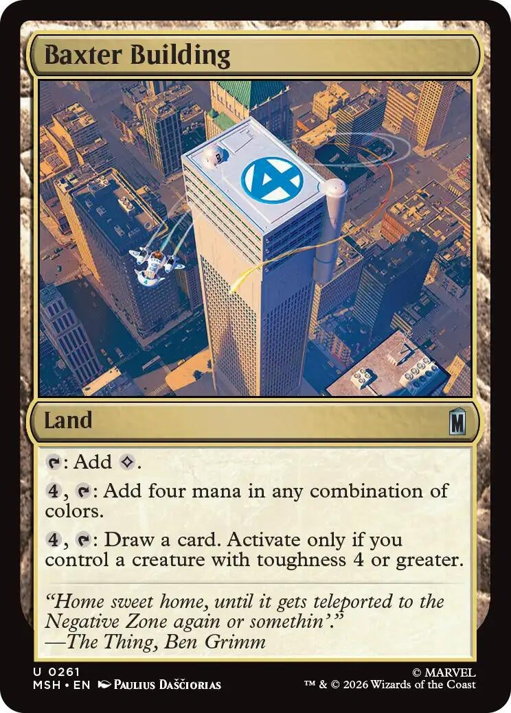 Image for Baxter Building (261) (Marvel Super Heroes) (MSH) - Magic: The Gathering