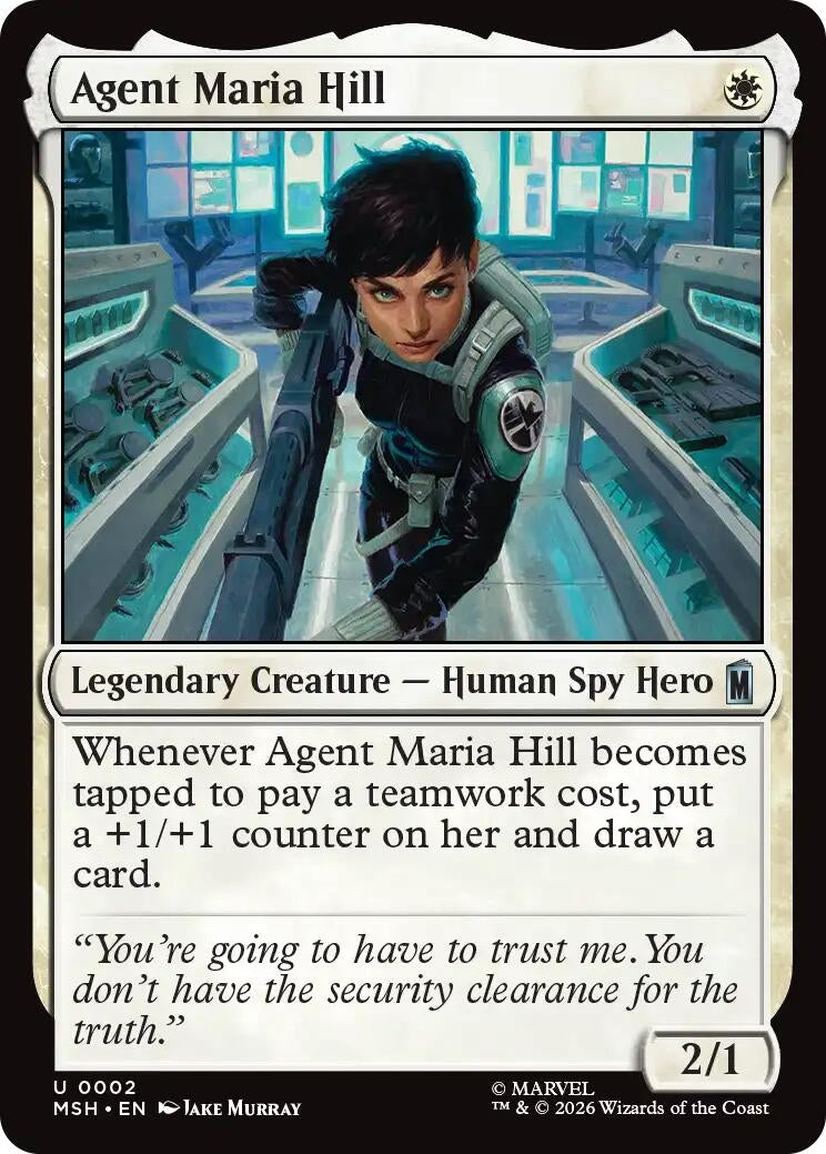 Image for Agent Maria Hill (2) (Marvel Super Heroes) (MSH) - Magic: The Gathering